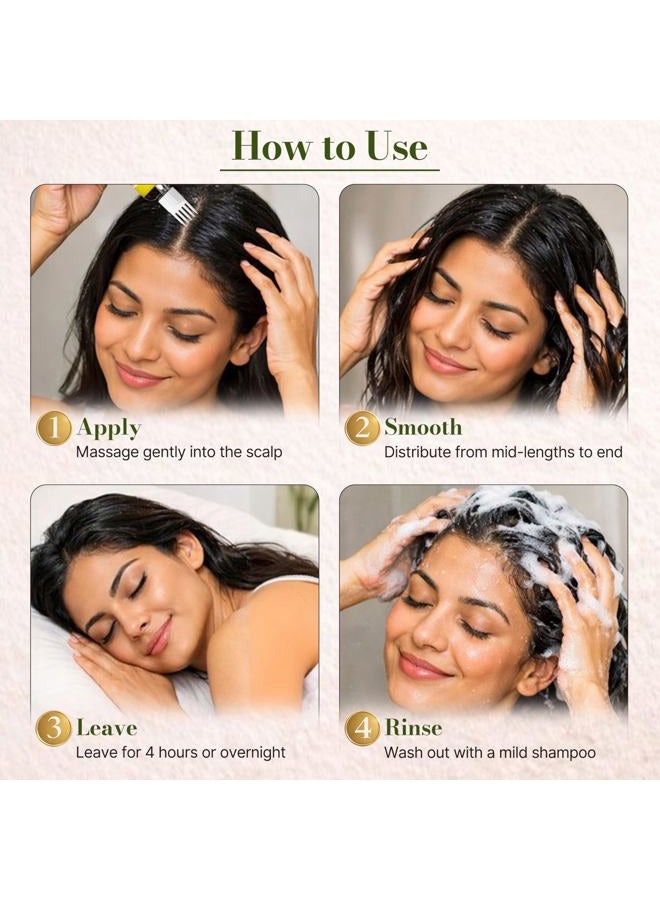 Satthwa Premium Hair Oil | Minimises Hair Fall | Supports For Hair Growth and Boost Density | For Dry, Sparse and Flaky Scalp | Paraben Free | Mineral Oil Free | Fights Dandruff | 100ml - Image 5