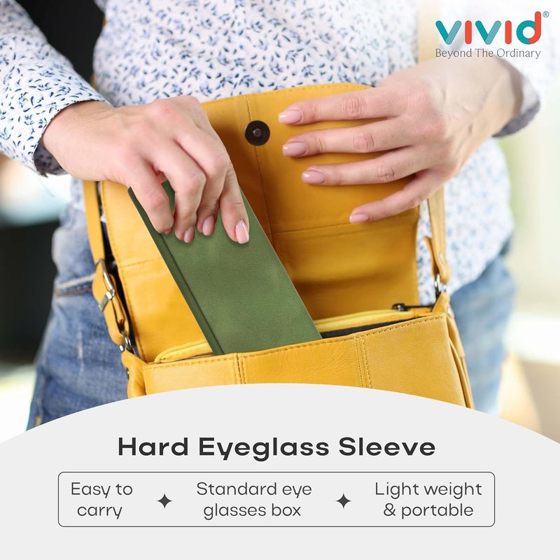VIVID Vision Unisex Adult Lightweight Eyewear Specs Case Cover | Protect Eye Glasses | Chashma Dibbi | Spectacle Box | Closure - Magnetic | Faux Leather - Image 4