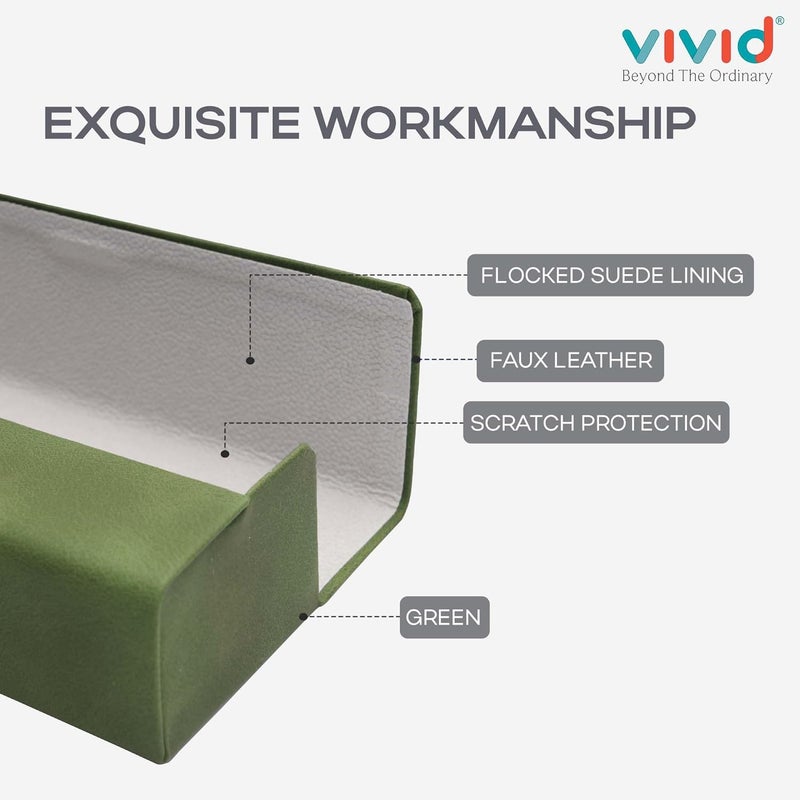 VIVID Vision Unisex Adult Lightweight Eyewear Specs Case Cover | Protect Eye Glasses | Chashma Dibbi | Spectacle Box | Closure - Magnetic | Faux Leather - Image 5
