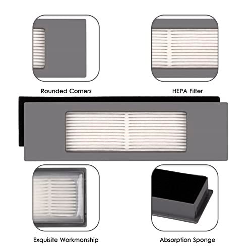 CHAIN PEAK (8 Pieces) N10 HEPA Filter for Ecovacs DEEBOT OZMO N10 N10 Plus 920 950 T8 AIVI Max T9 T5 N5 N7 N8+ N8 Pro Plus DX55 DX93 DJ65 Robot Vacuum, Filters Accessories, Canister Filters - Image 5