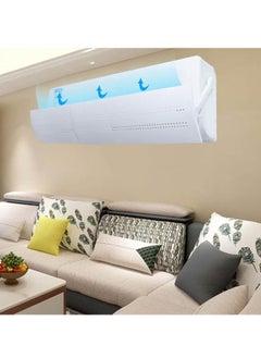 Generic Split Air Flow Deflector Adjustable Air Conditioner Deflecto Universal Air Conditioning Wind Shield  Air Diverter Cover Retractable Anti-Wind Baffles for Home Office（18*56-108CM）A Style  - Image 3
