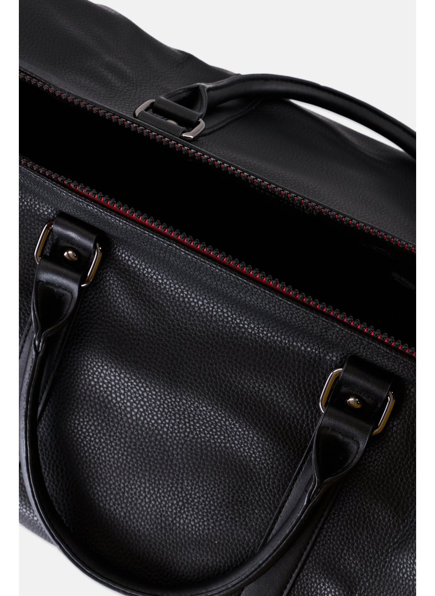 TRUE RELIGION Men Brand Logo Travel Bag 34 H X 44 L X 18 W cm, Black  - Image 4