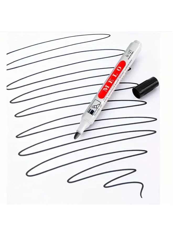 4 Colors Heavy Duty Markers Black Red Blue Green Quick Dry Waterproof Ink - Image 4