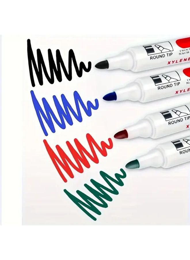 4 Colors Heavy Duty Markers Black Red Blue Green Quick Dry Waterproof Ink - Image 5