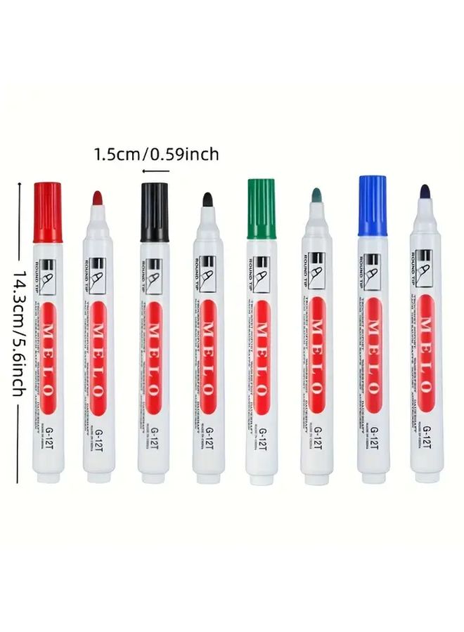 4 Colors Heavy Duty Markers Black Red Blue Green Quick Dry Waterproof Ink - Image 3