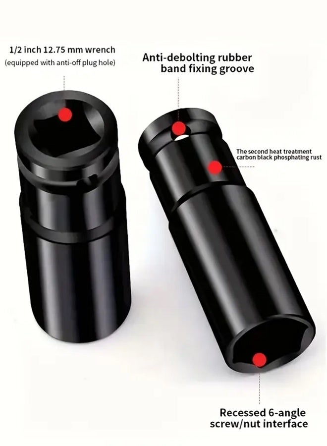 Set of 1/2 hexagonal impact sockets in a case, 20 pcs.8-24mm - Image 2