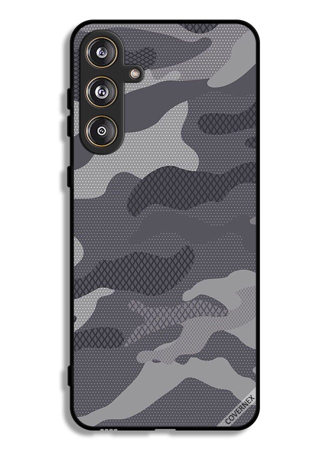 Samsung Galaxy M55 5G Protective Case Cover Camouflage Pattern