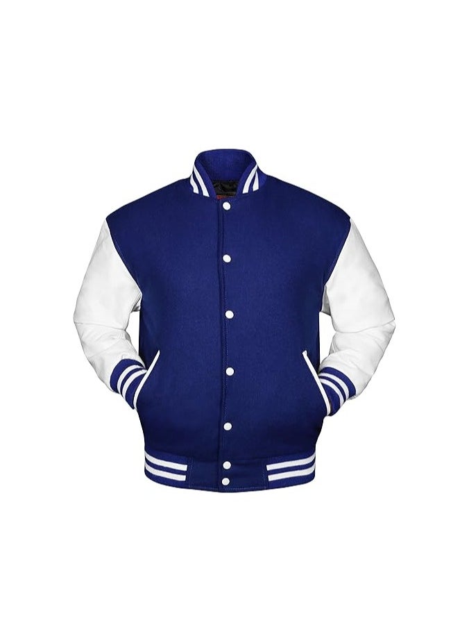 Generic - Unisex Varsity Jacket - Premium Quality, Multiple Color Combinations - Retro Style College Jacket for Men & Women - Image 1