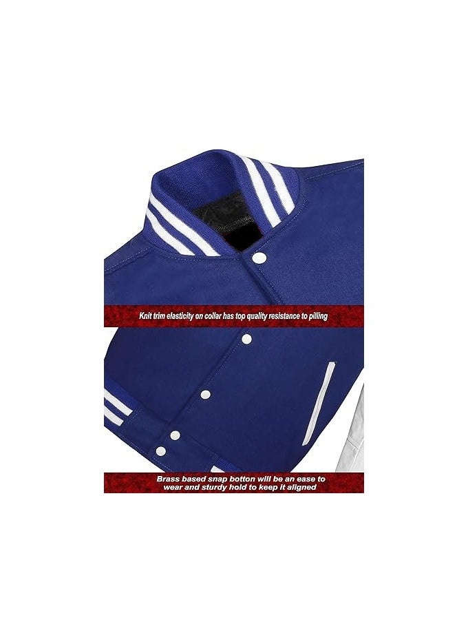 Generic - Unisex Varsity Jacket - Premium Quality, Multiple Color Combinations - Retro Style College Jacket for Men & Women - Image 1