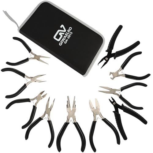 Giwaelro Jewelry Pliers Set, 10 PCS Professional Pliers for Jewelry Making, Repair and Wire Wrapping - Image 1