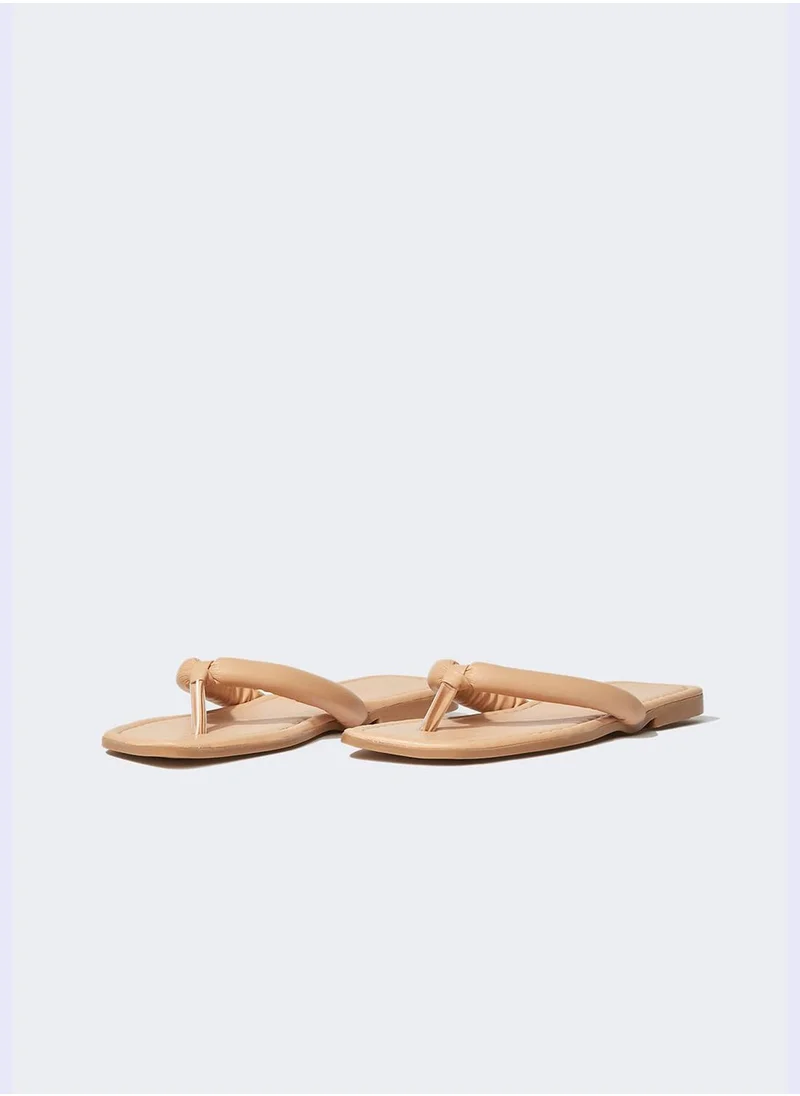 DeFacto Faux Leather Flip Flop