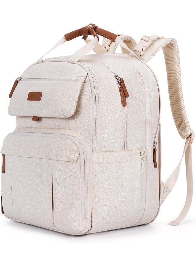 mommore Diaper Bag Backpack, Extra Large Diaper Bag for 2 Kids/Twins with Changing Pad for Travel Outdoors - Image 1