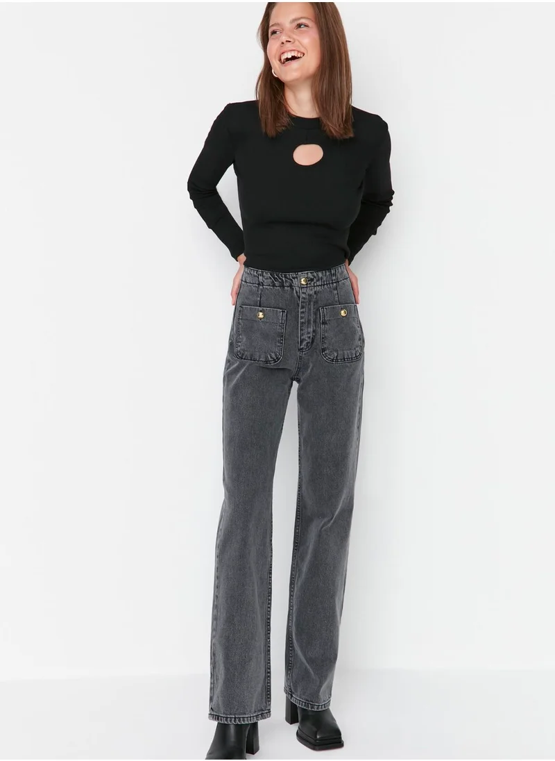 trendyol High Waist Wide Leg Jeans