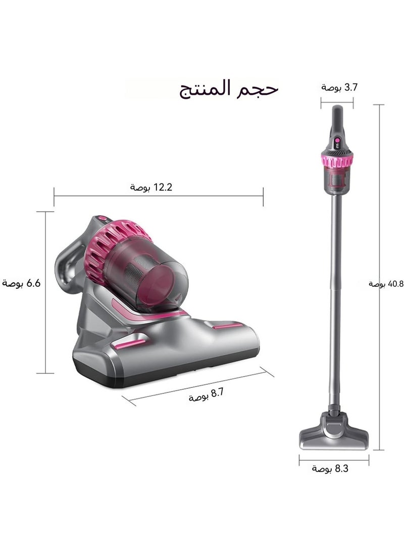 نيوب مكنسة كهربائية لاسلكية للاستخدام المنزلي، مكنسة يدوية خفيفة الوزن قابلة لإعادة الشحن مزودة بقوة شفط عالية لإزالة شعر الحيوانات الأليفة، والسجاد، والأرضيات الصلبة - Image 2