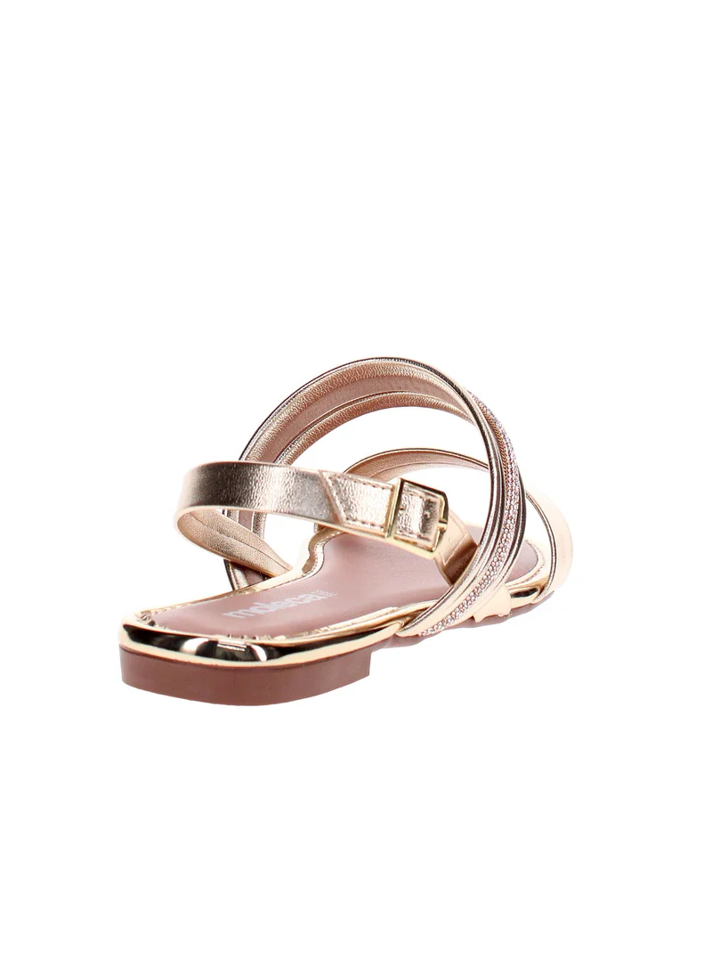 Moleca Gold Flat Sandals for Women – Stylish & Comfortable Everyday Wear for Women | Best Price UAE