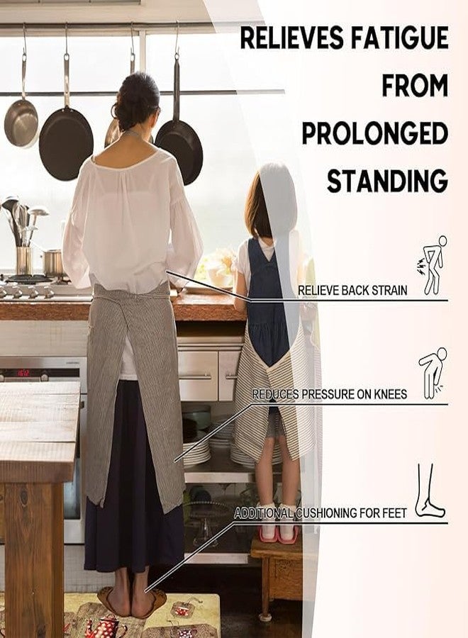 Suicune Boho Floral Kitchen Rugs Sets of 2 Anti Fatigue Cushioned Kitchen Mats for Floor Farmhouse Kitchen Rugs Non Slip Waterproof Comfort Standing Mat for Sink Laundry - Image 5