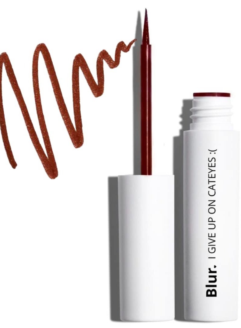 Blur Makeup Room Eyes  Matte Eyeliner  Long Lasting  Water Proof Smudge Proof Formula  5ml  Brown - Image 1