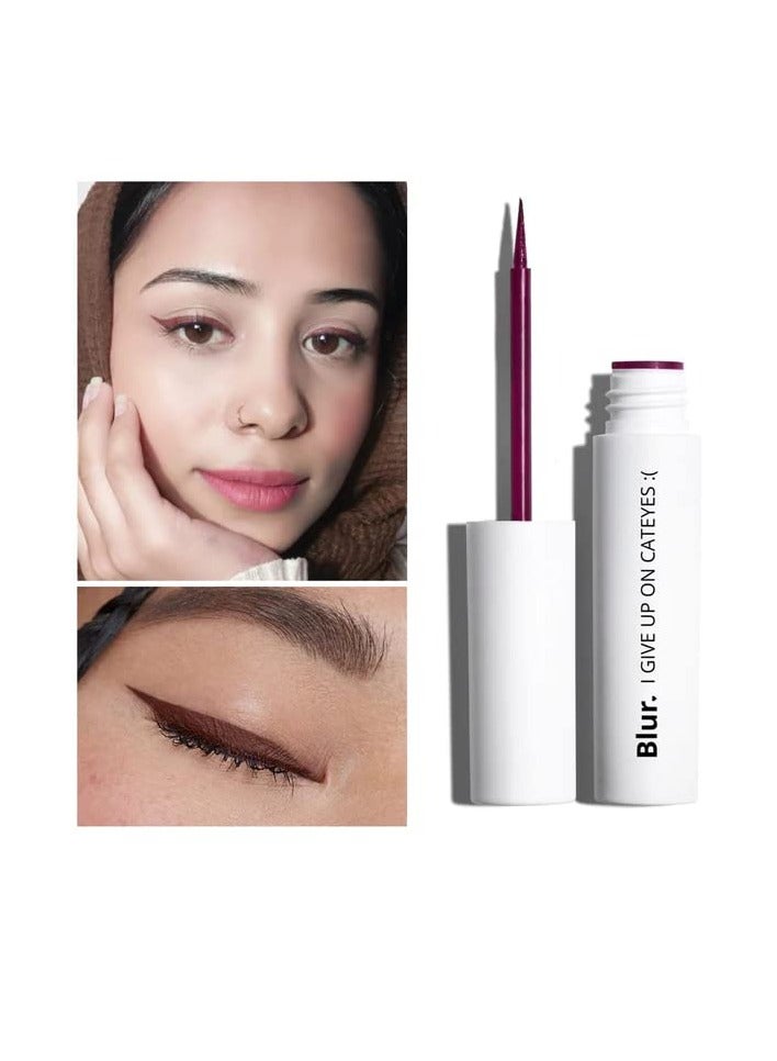 Blur Makeup Room Eyes  Matte Eyeliner  Long Lasting  Water Proof Smudge Proof Formula  5ml  Brown - Image 3