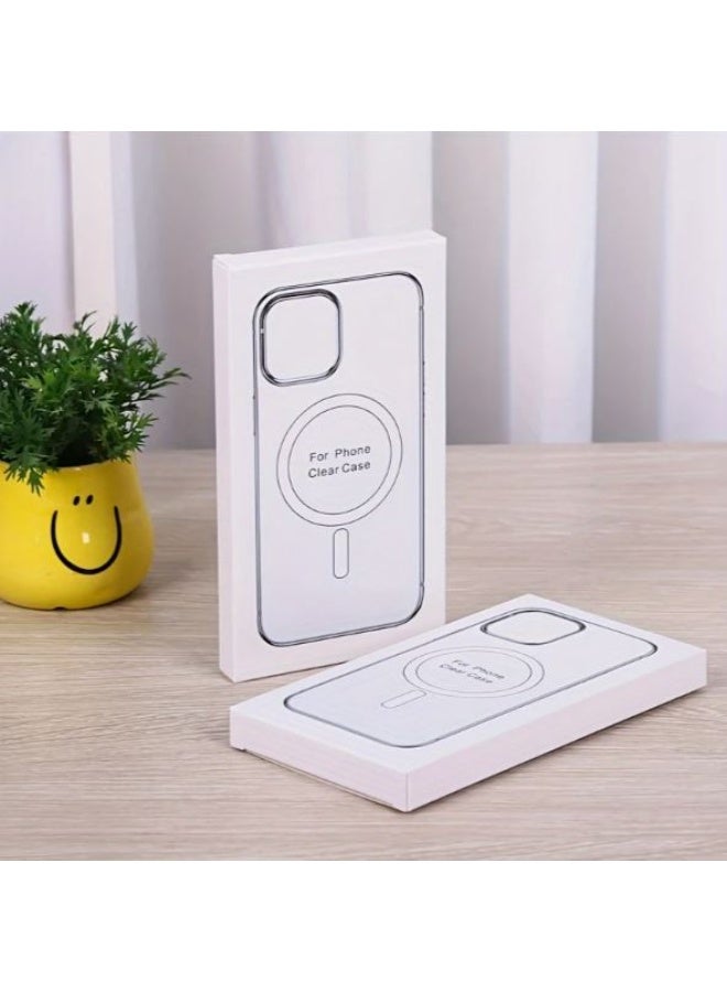 Silicone Magnetic Case for iPhone 14 Pro Max Compatible with [Mag-safe] All-Round Protection, Shockproof Clear  - Image 3