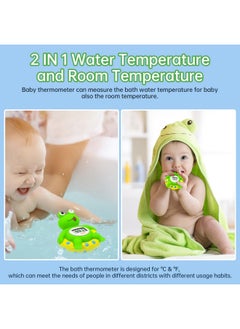 B&H b&h Baby Bath Thermometer & Room Thermometer - Easy to Read Display | BPA-Free| Fahrenheit or Celsius | Digital Water Thermometer Floating Bathing Toy Shower Gift for Infant Newborn  - Image 2