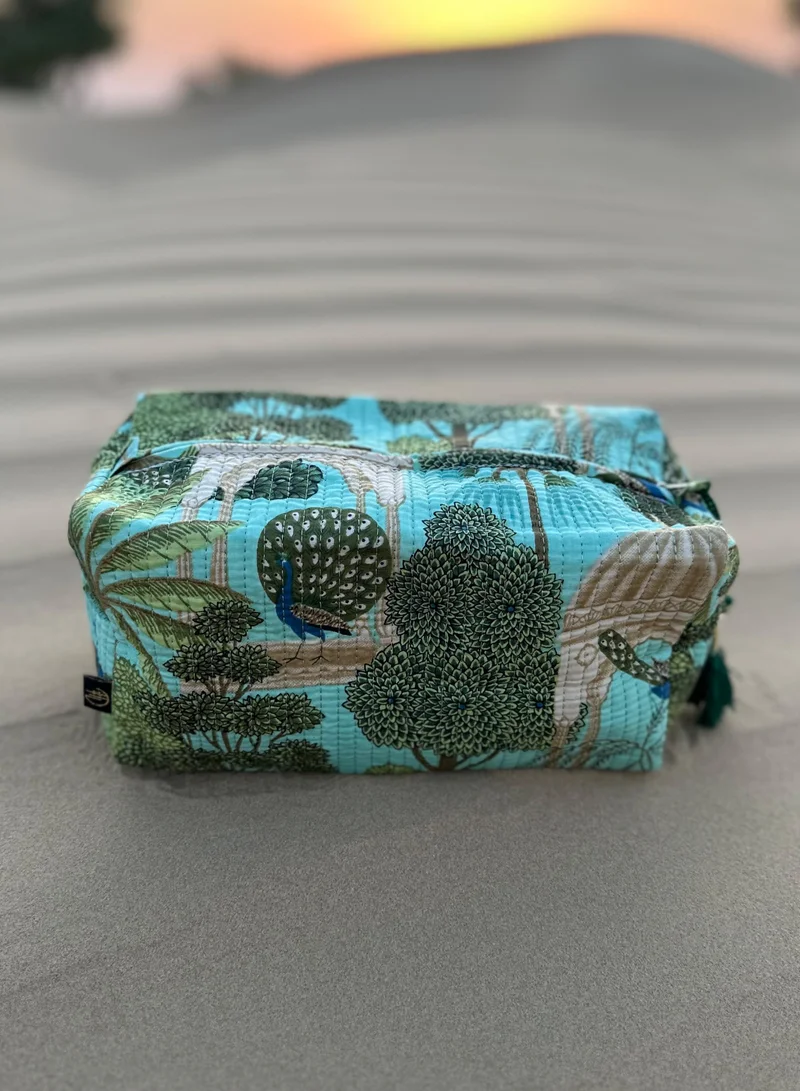 Tohfa Luxe Tohfa Luxe Noor Handmade Block Printed Pouch