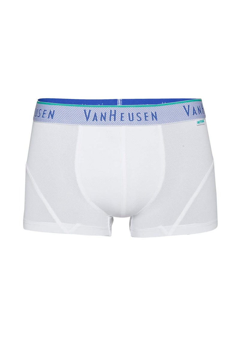 Van Heusen Men Breathable AIR Series Active Trunks - Polyamide Spandex - Swift Dry, Elasticized Waistband_40045_White01_S White - Image 4