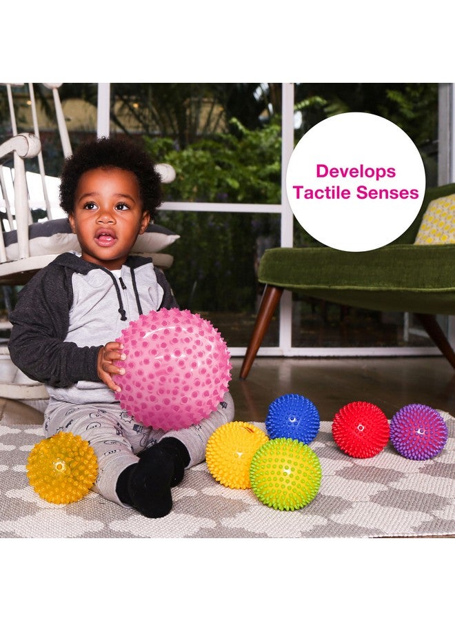 Edushape Sensory Ball for Baby - 7" Transparent Pink, Enhances Gross Motor Skills for Kids 6 Months & Up - Image 5