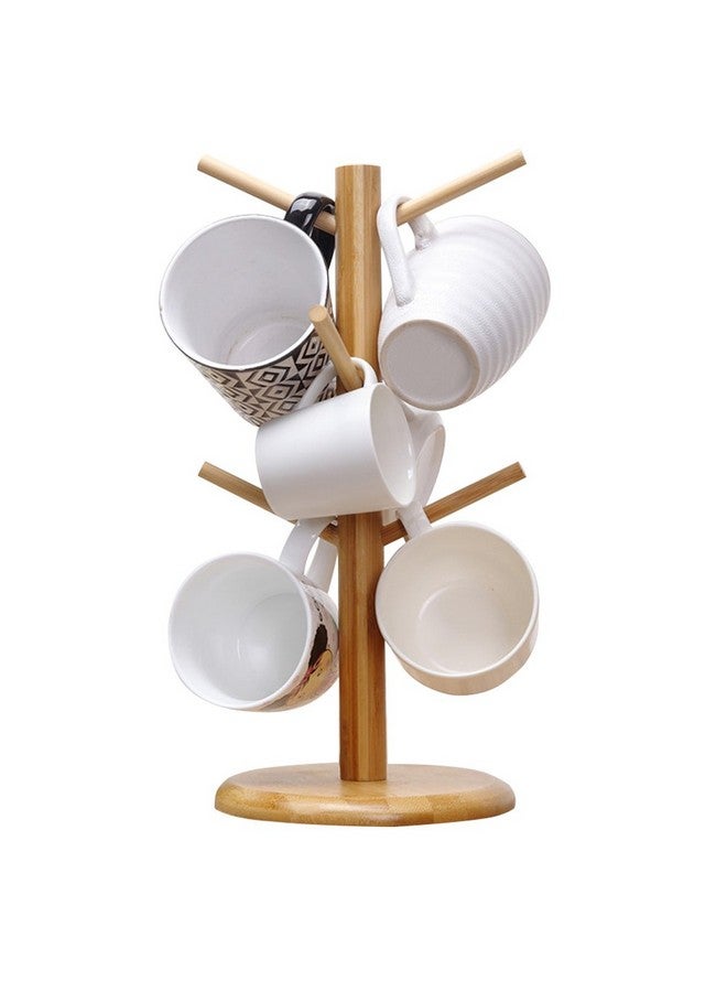 MYLIFEUNIT MyLifeUNIT Mug Holder Tree, Coffee Cup Holder with 6 Hooks (Yellow) - Image 1