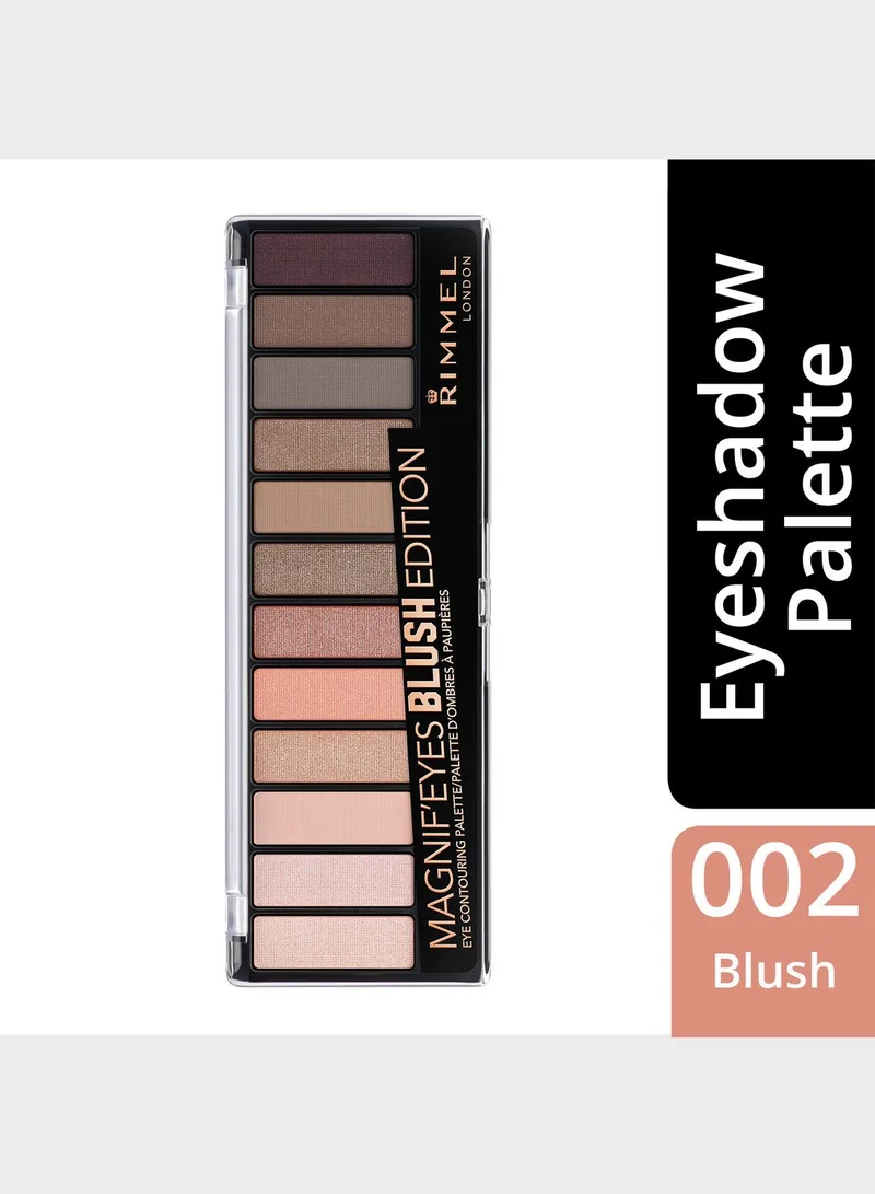 RIMMEL LONDON Rimmel Magnif'Eyes Eye Contouring Palette – 002 – Blush Edition, 14g
