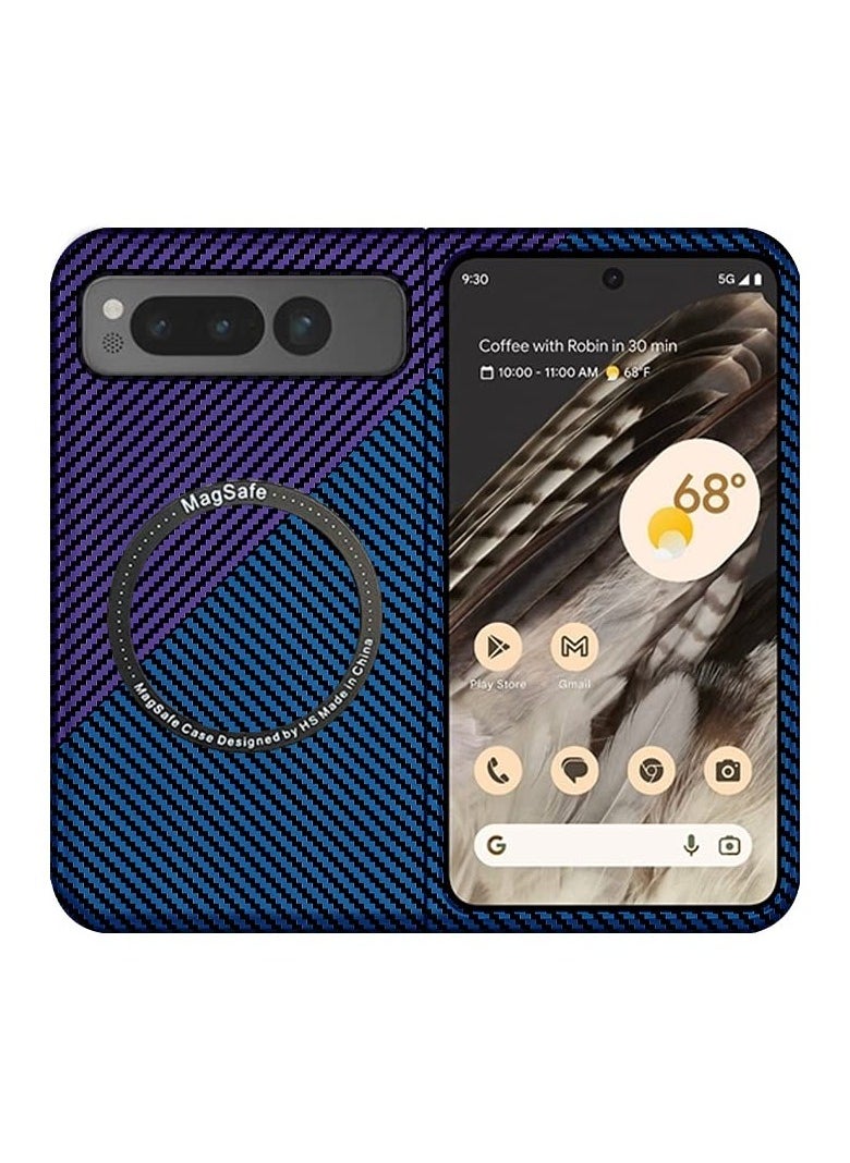 Generic - Slim Magnetic Case for Google Pixel Fold, Aramid Fiber, Shockproof and Scratch-Resistant, Compatible with MagSafe Charging, Lightweight Design - Image 1