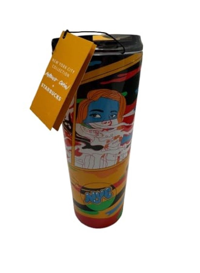ستاربكس كوب ستاربكس إصدار محدود 2025 من ماركوس تشين × مدينة نيويورك، مصنوع من الفولاذ المقاوم للصدأ، سعة 16 أونصة - كوب سفر معزول من سلسلة الفنانين - Image 1
