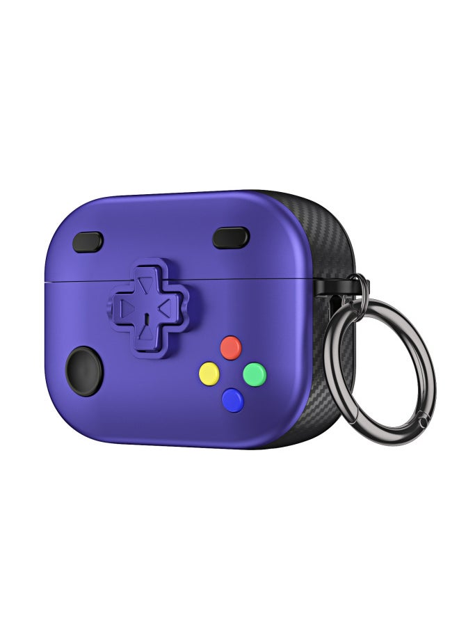 Generic - Suitable For Airpods 4 Headset Protective Cover For Apple Game Machine Creative Anti-fall Hard Shell Pro2 Protective Shell Style-Color:Purple-Applicable Models:Airpods 4 - Image 1