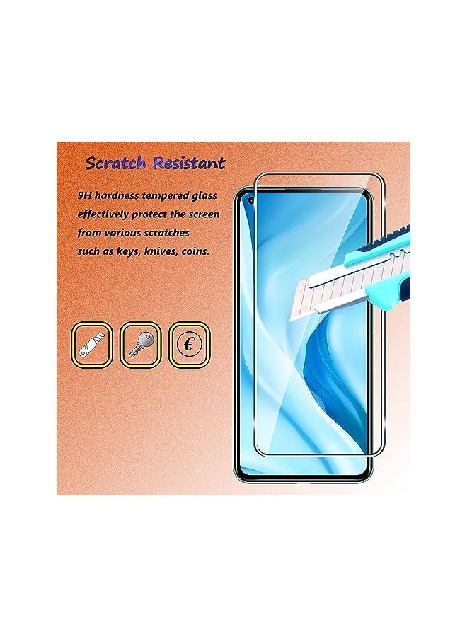 بروماس [عبوة من 3+2] واقي شاشة من الزجاج المقوى متوافق مع 11 Lite 4G/5G والكاميرا، بدون فقاعات، صلابة 9H، مضاد للخدش، واقي شاشة HD لـ 11 Lite 4G/5G - Image 3