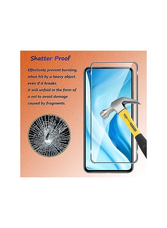 بروماس [عبوة من 3+2] واقي شاشة من الزجاج المقوى متوافق مع 11 Lite 4G/5G والكاميرا، بدون فقاعات، صلابة 9H، مضاد للخدش، واقي شاشة HD لـ 11 Lite 4G/5G - Image 4