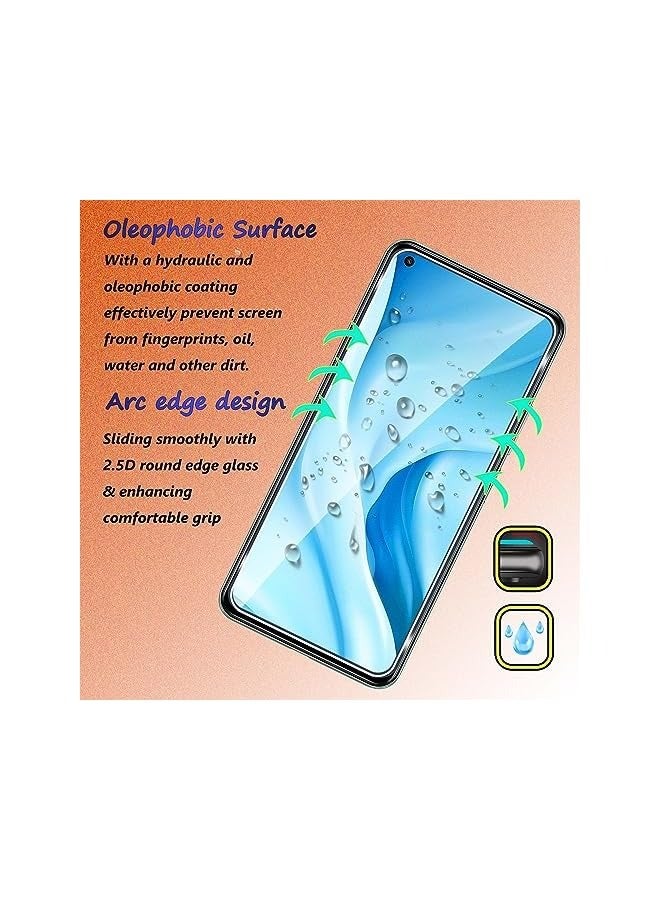 بروماس [عبوة من 3+2] واقي شاشة من الزجاج المقوى متوافق مع 11 Lite 4G/5G والكاميرا، بدون فقاعات، صلابة 9H، مضاد للخدش، واقي شاشة HD لـ 11 Lite 4G/5G - Image 5