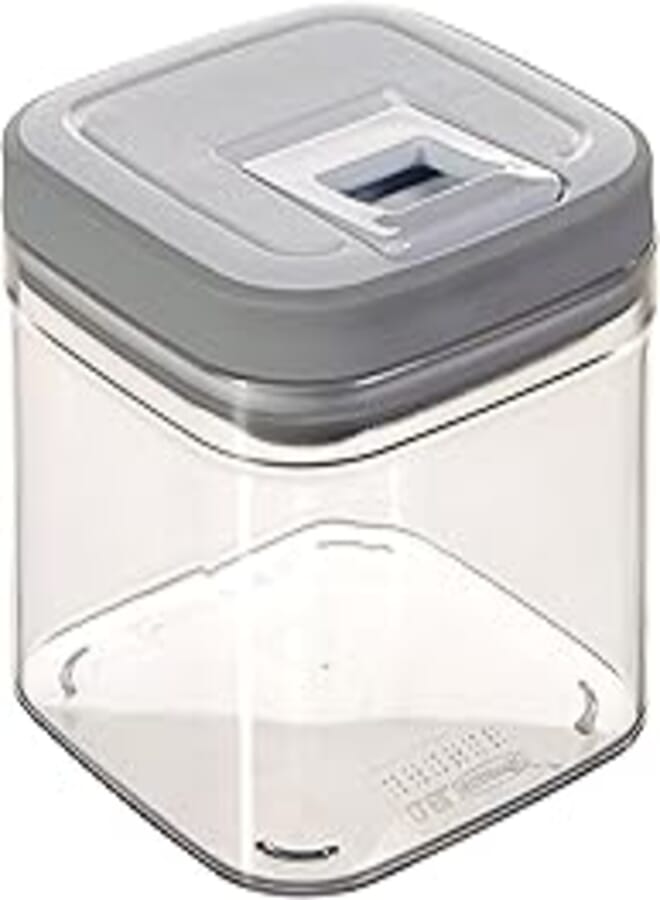Curver Curver"Grand Chef" 27.1 oz Cube Container, Transparent/White/Light Grey