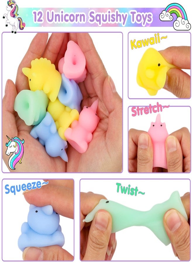 ANPHILE Unicorn Party Favors, 134 Pcs Unicorn Birthday Party Decorations Goodie Bags Keychains Slap Bracelets Stickers Rings Pinata Fillers for Birthday Party - Image 4