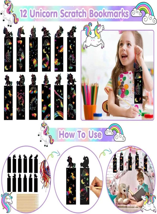 ANPHILE Unicorn Party Favors, 134 Pcs Unicorn Birthday Party Decorations Goodie Bags Keychains Slap Bracelets Stickers Rings Pinata Fillers for Birthday Party - Image 3