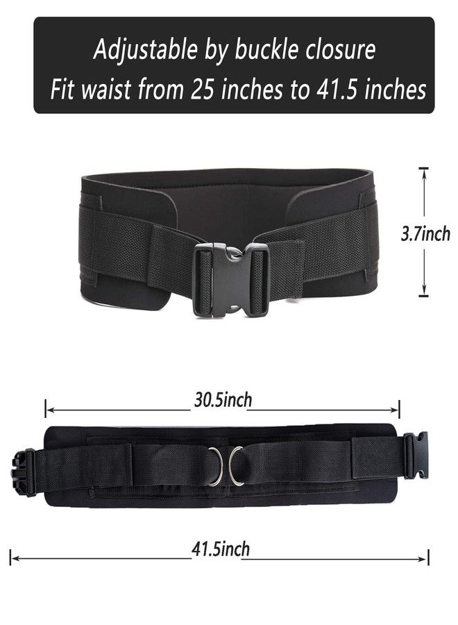 LOOEEL Adjustable Waist Belt Soft Neoprene Padded Belt with 2 Movable Rings for Cable Machines Fitness Exercise Speed Agility Resistance Training - Image 2