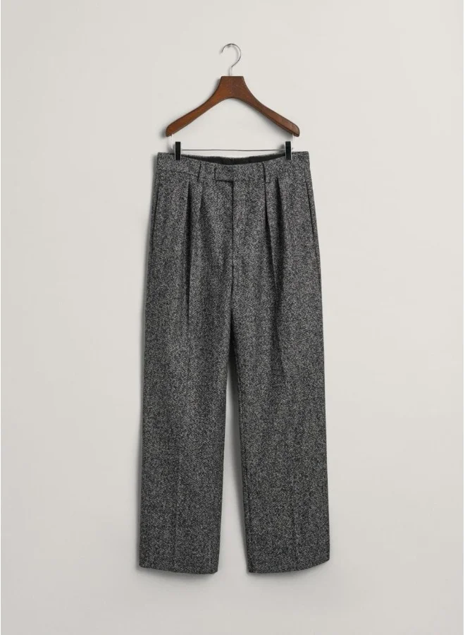 GANT Wide Leg Tweed Suit Pants