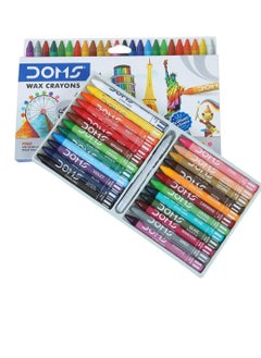 DOMS 24-Piece Extra Long Crayons Multicolour  - Image 2