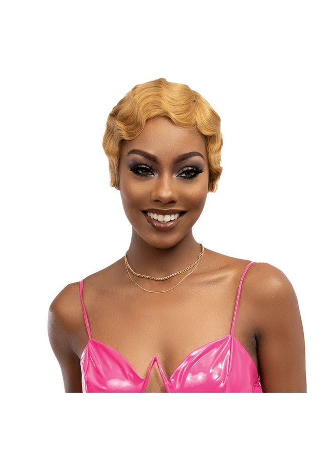Janet Collection Remy Human Hair Wig Mommy Mod (1B)  - Image 1