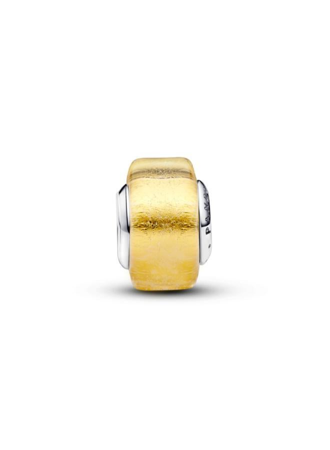 PANDORA Golden Mini Murano Glass Charm - Image 1
