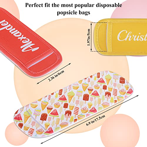 Valyria Sublimation Blanks White Ice Pop Sleeves Popsicle Holders Bags, Neoprene Fabric, 10 Pack - Image 2
