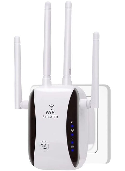 WiFi Extender, WiFi Signal Booster Up to 4000 Square Feet and 32 Devices, Home WiFi Extender Signal Booster, Remote Amplifier with Ethernet Port, Access Point, Alexa Compatible