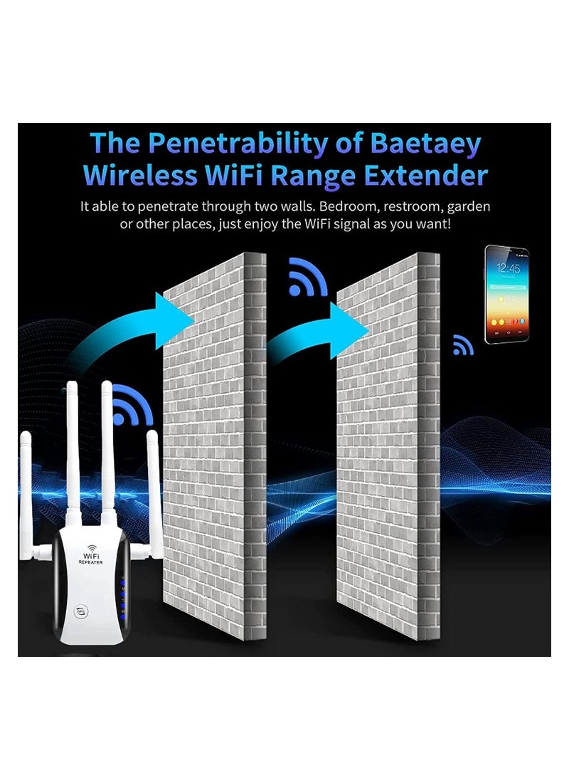 TEAM LUXURY - WiFi Extender, WiFi Signal Booster Up to 4000 Square Feet and 32 Devices, Home WiFi Extender Signal Booster, Remote Amplifier with Ethernet Port, Access Point, Alexa Compatible - Image 1