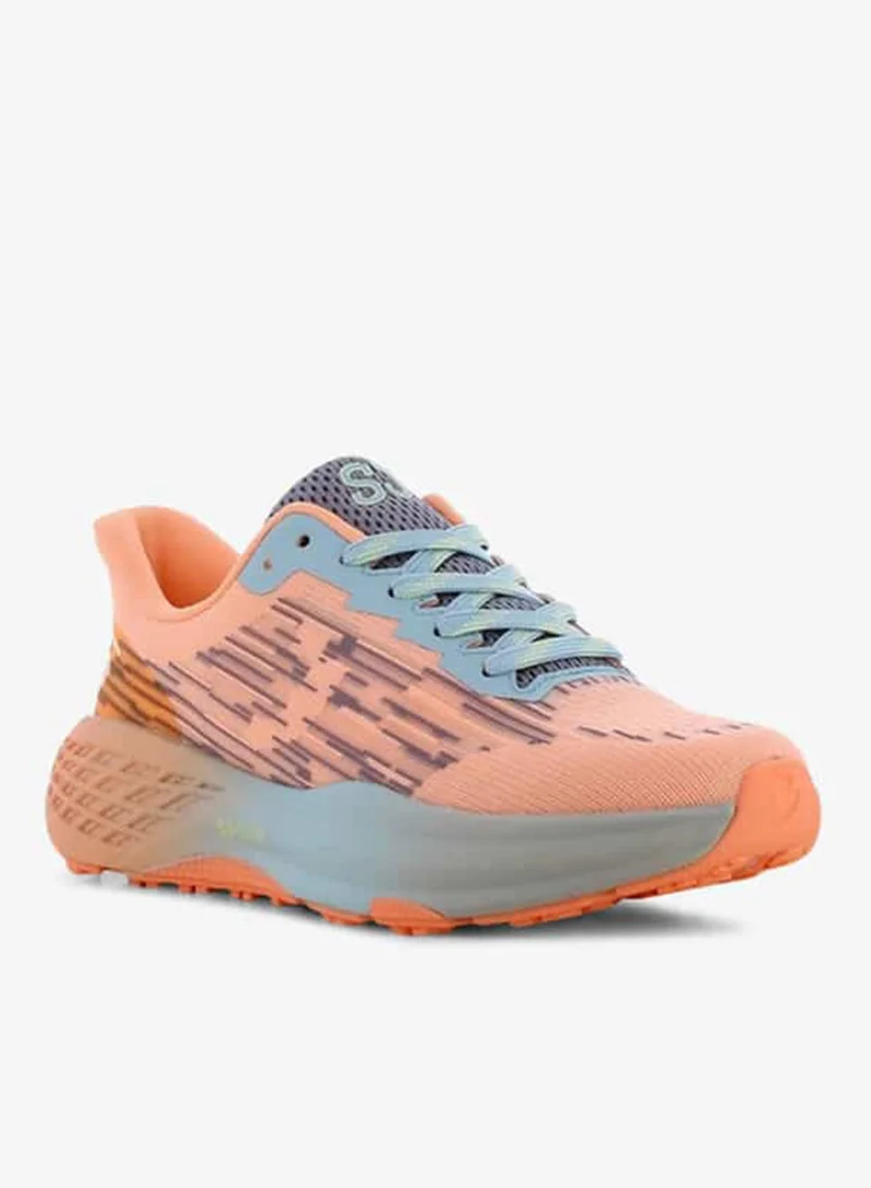 SJ Women's Printed Lace-Up Low Ankle Sneakers