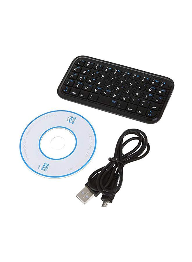 NIBEMINENT Mini Bluetooth Keyboard Black/White - Image 1