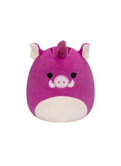 Squishmallows 7.5 inch Little Plush Jenna Purple Boar , Officially Licensed Kellytoy Plush Toy, Colorful Soft Toy, Gift for Kids, Girls & Boys Washable Squishy Stuff Toy Multicolor All Age  - Image 1