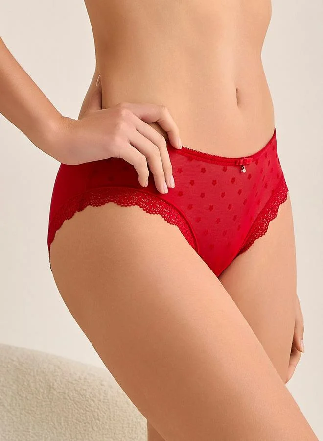 Splash FAV Briefs with Floral Lace